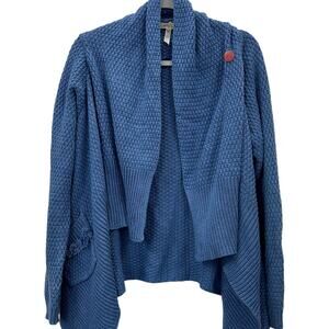 Matilda Jane Womens Size Medium blue sweater long sleeve open cardigan Sky Lily